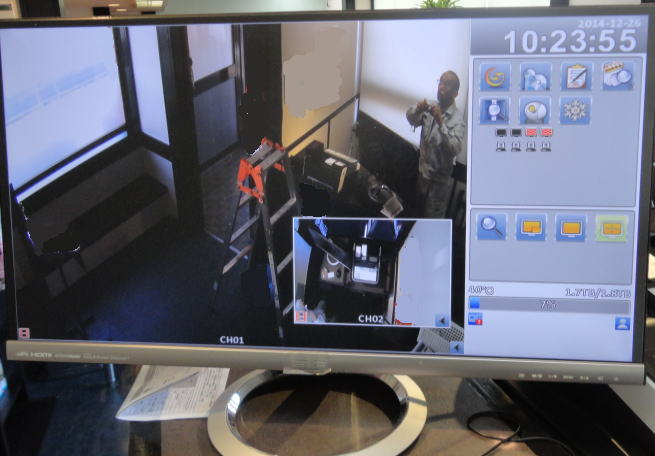 防犯カメラセット取付のテスト映像